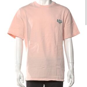 A.P.C. Rue Madame Paris Men's Light Pink Short Sleeve Tee | XL